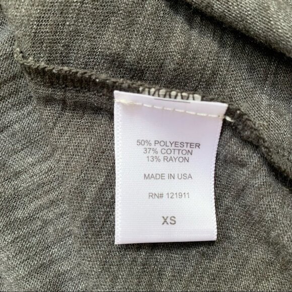 Revolve LNA Annie Crop Top Tee T-Shirt Short Sleeve Crew neck Granite Grey XS - Picture 11 of 14